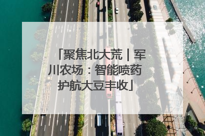 聚焦北大荒｜军川农场：智能喷药护航大豆丰收