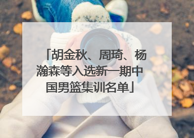 胡金秋、周琦、杨瀚森等入选新一期中国男篮集训名单