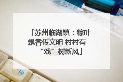 苏州临湖镇：粽叶飘香传文明 村村有“戏”树新风