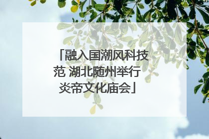 融入国潮风科技范 湖北随州举行炎帝文化庙会