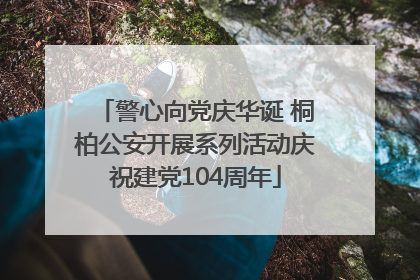 警心向党庆华诞 桐柏公安开展系列活动庆祝建党104周年