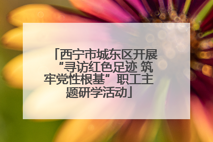 西宁市城东区开展“寻访红色足迹 筑牢党性根基”职工主题研学活动