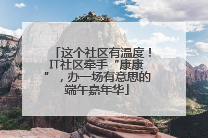 这个社区有温度！IT社区牵手“康康”，办一场有意思的端午嘉年华