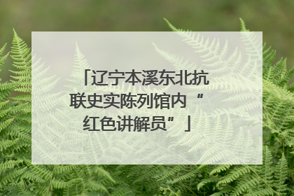 辽宁本溪东北抗联史实陈列馆内“红色讲解员”