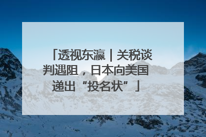 透视东瀛｜关税谈判遇阻，日本向美国递出“投名状”