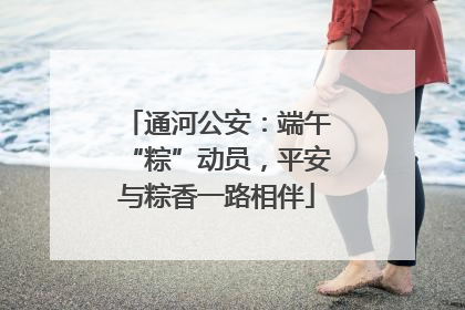 通河公安：端午“粽”动员，平安与粽香一路相伴