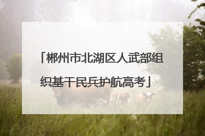 郴州市北湖区人武部组织基干民兵护航高考