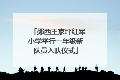 郧西王家坪红军小学举行一年级新队员入队仪式