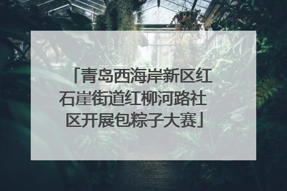 青岛西海岸新区红石崖街道红柳河路社区开展包粽子大赛