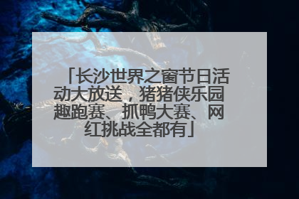 长沙世界之窗节日活动大放送，猪猪侠乐园趣跑赛、抓鸭大赛、网红挑战全都有