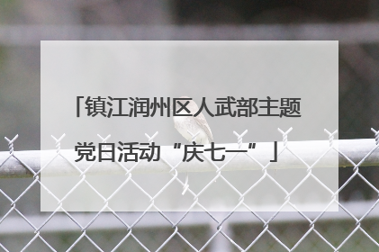 镇江润州区人武部主题党日活动“庆七一”