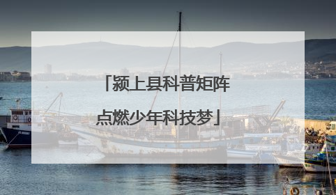 颍上县科普矩阵点燃少年科技梦