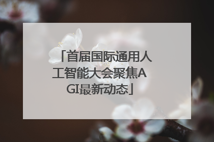 首届国际通用人工智能大会聚焦AGI最新动态