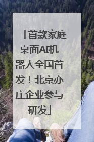 首款家庭桌面AI机器人全国首发！北京亦庄企业参与研发