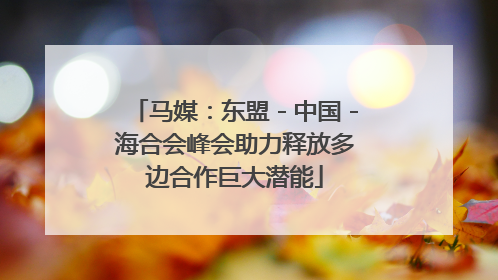 马媒：东盟－中国－海合会峰会助力释放多边合作巨大潜能