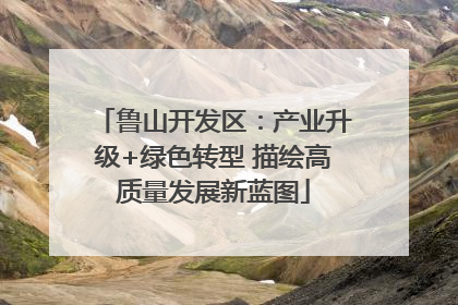 鲁山开发区：产业升级+绿色转型 描绘高质量发展新蓝图