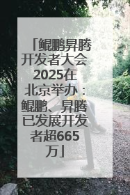 鲲鹏昇腾开发者大会2025在北京举办：鲲鹏、昇腾已发展开发者超665万