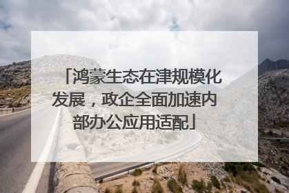 鸿蒙生态在津规模化发展，政企全面加速内部办公应用适配