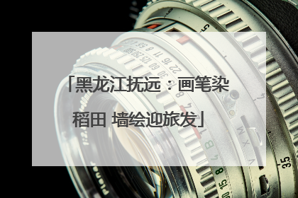 黑龙江抚远：画笔染稻田 墙绘迎旅发