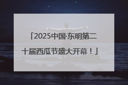 2025中国·东明第二十届西瓜节盛大开幕！