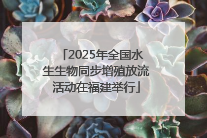 2025年全国水生生物同步增殖放流活动在福建举行
