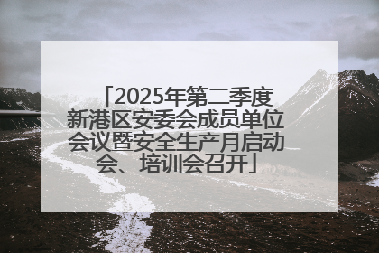 2025年第二季度新港区安委会成员单位会议暨安全生产月启动会、培训会召开