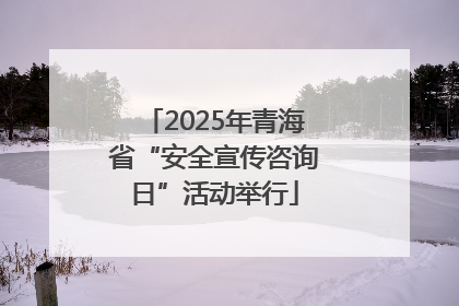 2025年青海省“安全宣传咨询日”活动举行