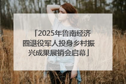 2025年鲁南经济圈退役军人投身乡村振兴成果展销会启幕