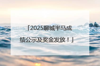 2025聊城半马成绩公示及奖金发放！