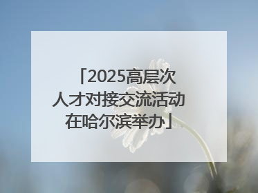2025高层次人才对接交流活动在哈尔滨举办