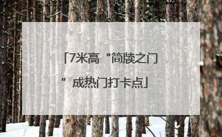 7米高“简牍之门”成热门打卡点