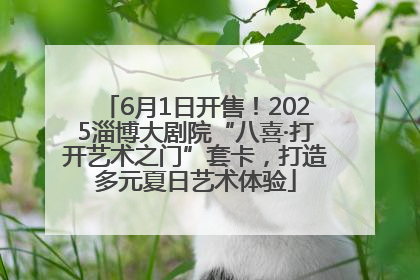 6月1日开售！2025淄博大剧院“八喜·打开艺术之门”套卡，打造多元夏日艺术体验